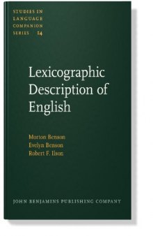 Lexicographic Description of English