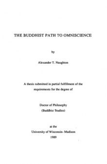 The Buddhist Path to Omniscience