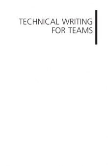 Technical Writing for Teams: The STREAM Tools Handbook  