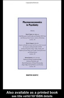 Pharmacoeconomics in Psychiatry