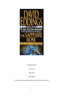 THE ELENIUM BOOK THREE: THE SAPPHIRE ROSE.