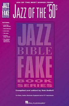 Jazz of the 50's (Jazz Bible Fake Book Series)  