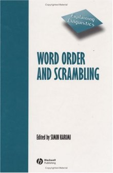Word Order and Scrambling (Explaining Linguistics)