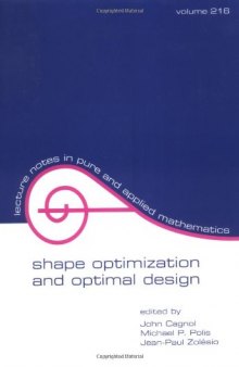 Shape optimization and optimal design: proceedings of the IFIP conference