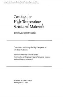 Coatings for high-temperature structural materials : trends and opportunities