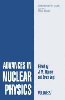 Advances in Nuclear Physics, Volume 27 (Advances in the Physics of Particles and Nuclei)