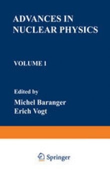Advances in Nuclear Physics: Volume 1