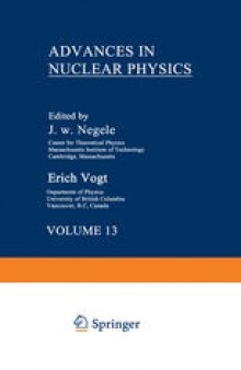 Advances in Nuclear Physics: Volume 13