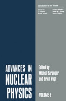 Advances in Nuclear Physics: Volume 5