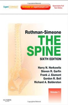 Rothman Simeone The Spine: Expert Consult: Online and PRint, 2-Volume Set, 6th Edition  