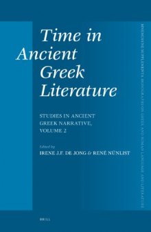 Time in Ancient Greek Literature (Mnemosyne, Supplements)