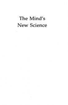 The Mind's New Science: A History of the Cognitive Revolution  