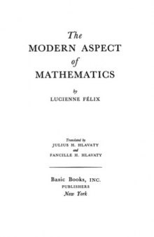 The modern aspect of mathematics 