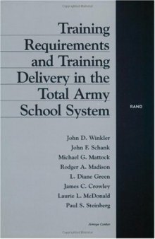 Training Requirements And Training Delivery In The Total Army School System