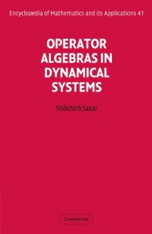 Operator algebras in dynamical systems