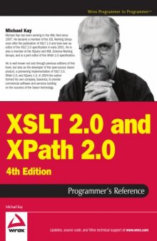 XSLT 2.0 and XPath 2.0 Programmer’s Reference