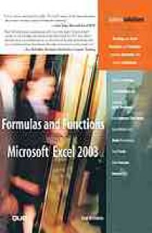 Formulas and functions with Microsoft Excel 2003