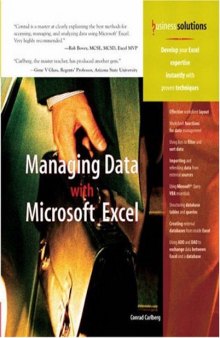 Managing Data with Microsoft Excel