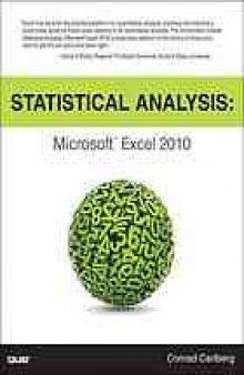 Statistical analysis : Microsoft Excel 2010