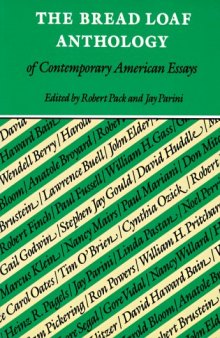 The Bread Loaf Anthology of Contemporary American Essays