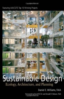 Sustainable Design Ecology Architecture and Planning