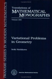 Variational problems in geometry