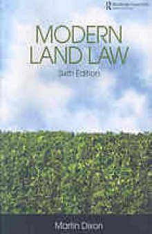 Modern land law