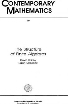 The Structure of Finite Algebras