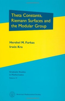 Theta constants, Riemann surfaces and the modular group