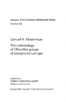 The cohomology of Chevalley groups of exceptional Lie type