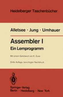 Assembler I: Ein Lernprogramm