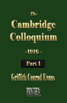 The Cambridge Colloquium - 1916