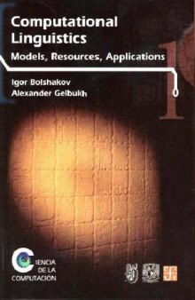 Computational linguistics: models, resources, applications