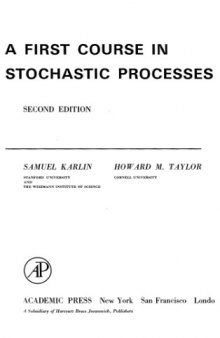 A first course in stochastic processes