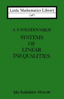 Systems of Linear Inequalities (Little Mathematics Library)
