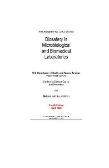 Biosafety in Microbiological and Biomedical Laboratories 