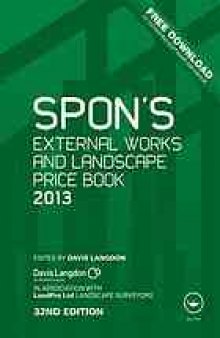Spon's external works and landscape price book