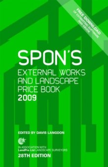 Spon's External Works and Landscape Price Book 2009