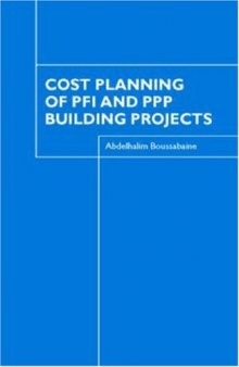 Cost Planning of PFI and PPP Building Projects