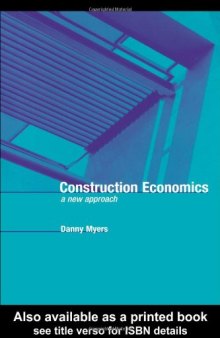 Construction Economics: A New Approach