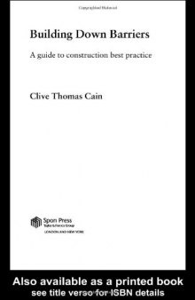 Building Down Barriers: A Guide to Construction  Best Practice