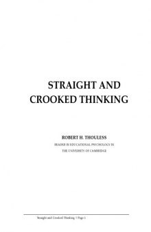 Straight and Crooked Thinking (Headway Books)