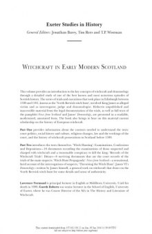 Witchcraft in Early Modern Scotland: James VI’s Demonology and the North Berwick Witches