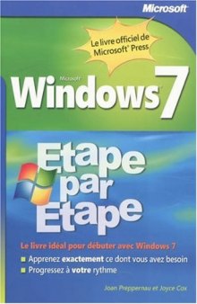 Windows seven : étape par étape