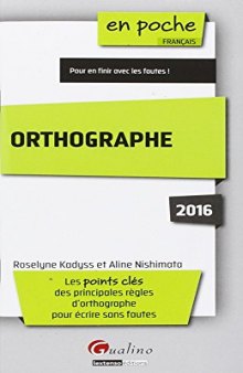 Orthographe 2016
