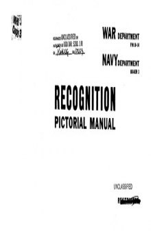 Recognition pictorial manual : Aircraft supplement