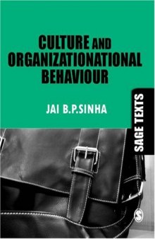 Culture and Organizationational Behaviour (Sage Texts)  