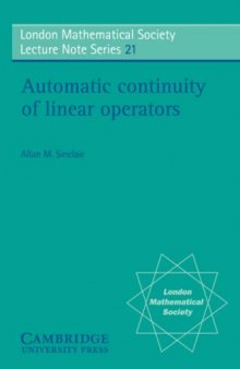 Automatic continuity of linear operators