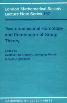 Two-dimensional homotopy and combinatorial group theory
