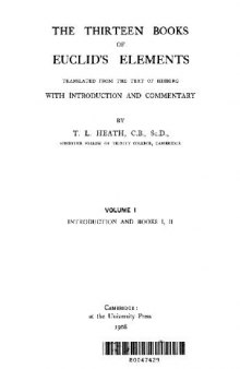 The thirteen books of Euclid's elements